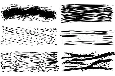 Scribble grunge texture. Square abstract background design. Line vector drawing. Stock Illustration