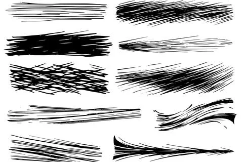 Scribble grunge texture. Square abstract background design. Line vector drawing. Stock Illustration