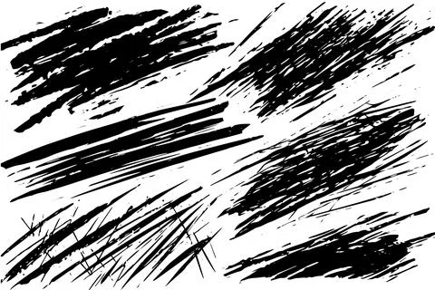 Scribble grunge texture. Square abstract background design. Line vector drawing. Stock Illustration