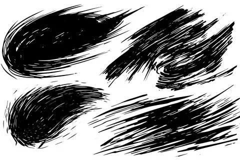 Scribble grunge texture. Square abstract background design. Line vector drawing. Stock Illustration