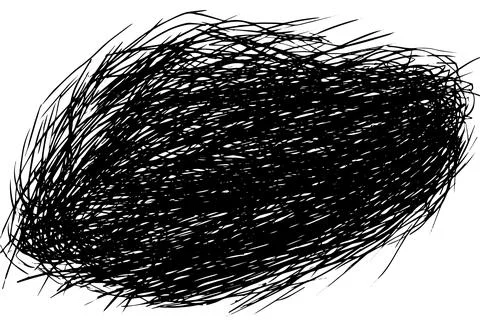 Scribble grunge texture. Square abstract background design. Line vector drawing. Stock Illustration