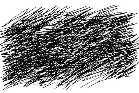 Scribble grunge texture. Square abstract background design. Line vector drawing. Stock Illustration