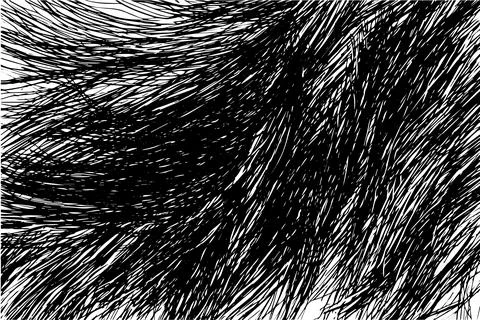 Scribble grunge texture. Square abstract background design. Line vector drawing. Stock Illustration