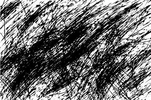 Scribble grunge texture. Square abstract background design. Line vector drawing. Stock Illustration