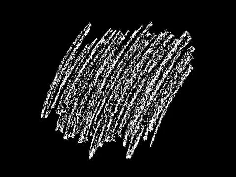 Scribble hand drawn in chalk on black background. 스톡 일러스트