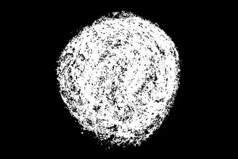 Scribble hand drawn stain in chalk. Stock Illustration