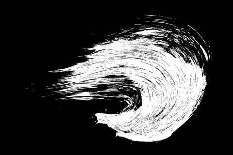 Scribble hand drawn stain in chalk. Illustrazione stock