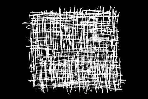 Scribble hand drawn stain in chalk. 스톡 일러스트