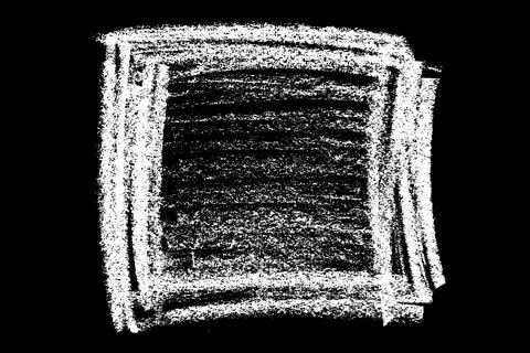 Scribble hand drawn stain in chalk. イラスト素材