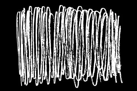 Scribble hand drawn stain in chalk. Stock-Illustration
