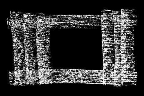 Scribble hand drawn stain in chalk. 스톡 일러스트