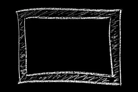 Scribble hand drawn stain in chalk. 스톡 일러스트