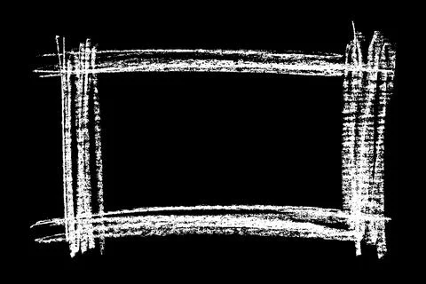 Scribble hand drawn stain in chalk. 스톡 일러스트