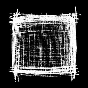 Scribble hand drawn stain in chalk. イラスト素材