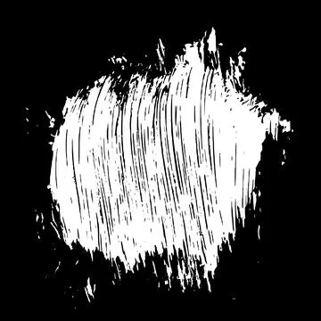 Scribble hand drawn stain in chalk. Stock Illustration