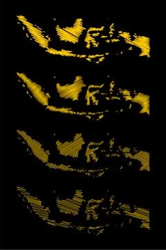 Scribble Indonesia map vector Stock Illustration