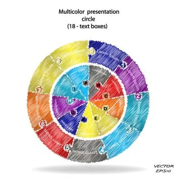 Scribble infographics options banner Stock Illustration