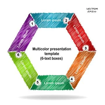 Scribble infographics options banner Stock Illustration