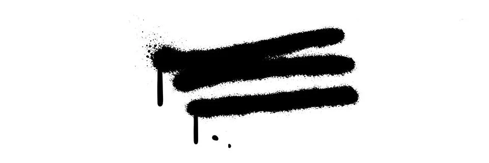Scribble line graffiti doodle stroke. Sprayed squiggle line and strikethrough 库存插图