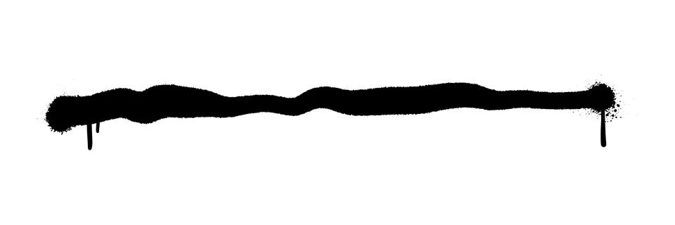 Scribble line graffiti doodle stroke. Sprayed squiggle line and strikethrough 库存插图