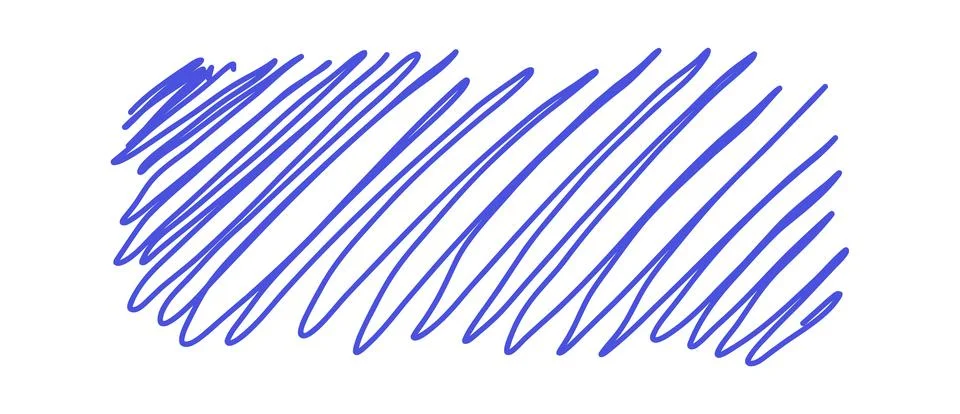Scribble line. Hand Drawn lines in Pencil. Charcoal smears. Vector logo design Stock Illustration