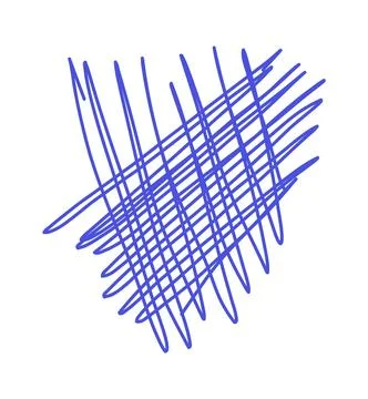 Scribble line. Hand Drawn lines in Pencil. Charcoal smears. Vector logo design Stockillustratie