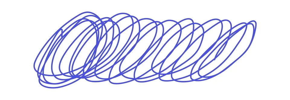 Scribble line. Hand Drawn lines in Pencil. Charcoal smears. Vector logo design Stock Illustration