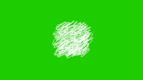 Scribble Lines Green Screen Effect 스톡 동영상 341448774