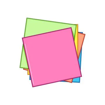 Scribble memo paper cartoon vector illustration Stock Illustration