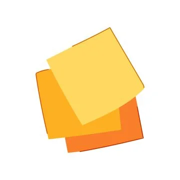 Scribble memo paper cartoon vector illustration Stock Illustration