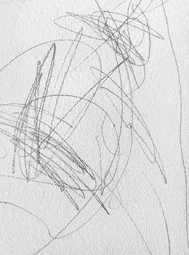 Scribble pattern on the wall, messy writing of a small child 写真素材