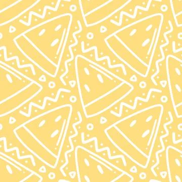 Scribble pattern of watermelon fruit hand drawing Illustrazione stock