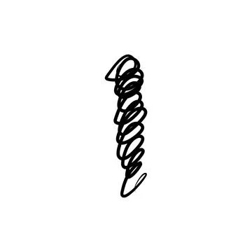 Scribble pen strokes. Doodle pencil scratch. Vector freehand shapes. イラスト素材