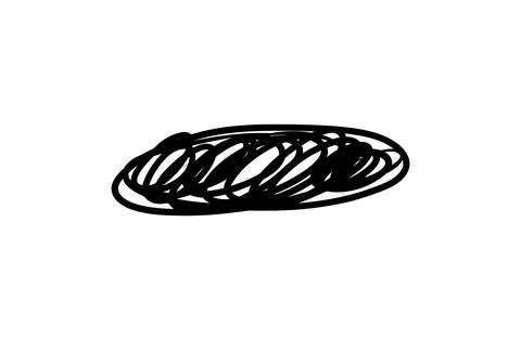 Scribble pen strokes. Doodle pencil scratch. Vector freehand shapes. Stock Illustration