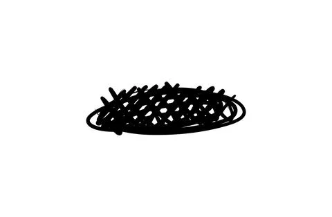 Scribble pen strokes. Doodle pencil scratch. Vector freehand shapes. Illustrazione stock