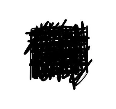 Scribble pen strokes. Doodle pencil scratch. Vector freehand shapes. Stock Illustration
