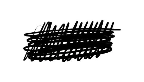 Scribble pen strokes. Doodle pencil scratch. Vector freehand shapes. イラスト素材