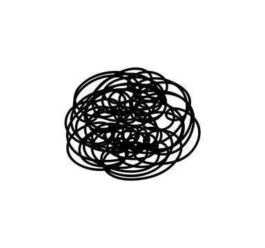 Scribble pen strokes. Doodle pencil scratch. Vector freehand shapes. 스톡 일러스트