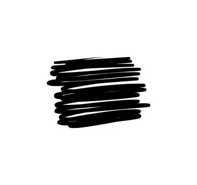 Scribble pen strokes. Doodle pencil scratch. Vector freehand shapes. 스톡 일러스트