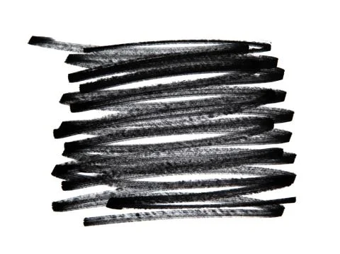 Scribble, pencil stroke, isolated on white Stock Illustration