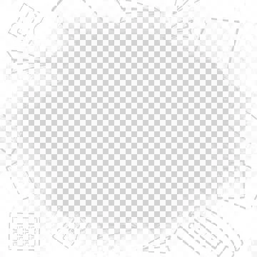 Scribble on school supplies over black background Stock Illustration