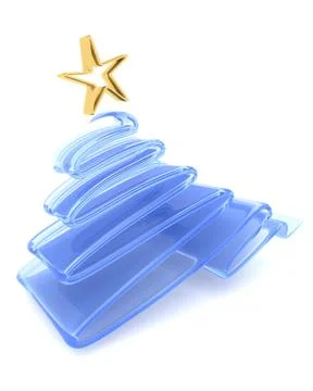 Scribble sketch Christmas tree concept Stock Illustration