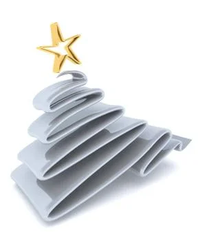 Scribble sketch Christmas tree concept Stock Illustration