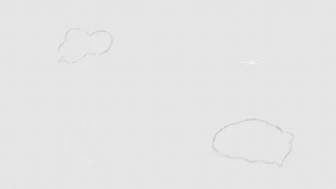 Scribble Speech Bubbles Motion Graphics 스톡 동영상 282499675