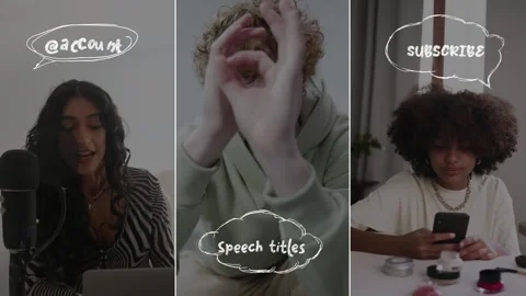 Scribble Speech Bubbles Titles for After Effects After Effects素材