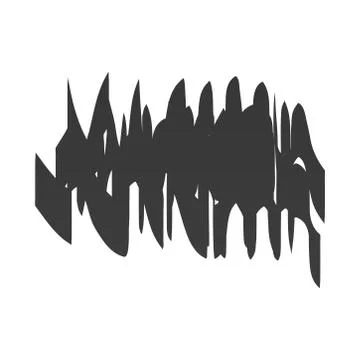 Scribble stain, irregular strokes pattern イラスト素材