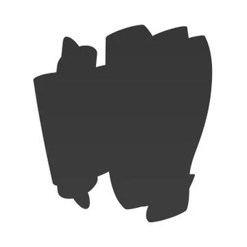 Scribble stain mess black paint Stock Illustration