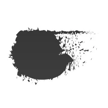 Scribble stain shape abstract black paint 스톡 일러스트