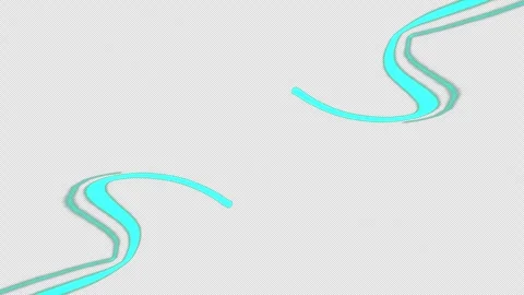 Scribble Stroke Blue Shapes Lights Reveal Overlay on Transparent Background 스톡 동영상 281658604