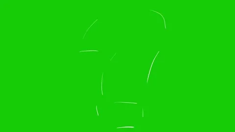 Scribble symbols pack on green screen background. Stock Footage 303326970
